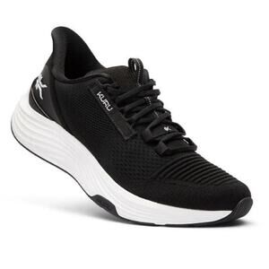 Kuru Mens Atom 2 Running Sneakers US 10 Wide EU 43 Black White Athletic EUC
